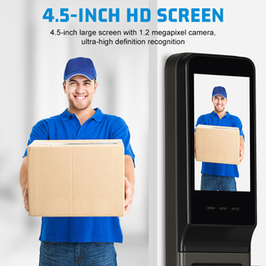 Tuya thông minh Wifi thông minh Điện tử từ an ninh khóa cửa Keyless vân tay nhận dạng khuôn mặt kỹ thuật số gỗ cửa xử lý - Product Image 6