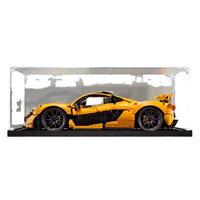 Boîte de présentation en acrylique pour Technic 42172 McLaren P1, boîte de rangement en plastique écologique, montage facile, étagère verticale
