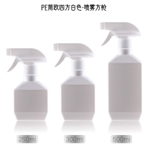 Botella cuadrada estilo europeo de 250ml 500ml con dispensador de espuma esmerilada para gel de ducha, loción y spray. - Product Image 5