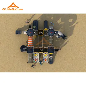 GlideGalore Outdoor Commercial Playground Equipment With Slide Playground Thrills For Kids