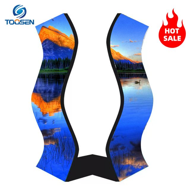 Flexible Led Display Circle Round Cylinder Column Circular Rollable Led Wall Display Soft Display 180 Degree Curved Led Screen