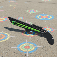 Slingshot multifonctionnel pliable en acier pour tir à l'arc, avec cordon élastique puissant - Accessoires de chasse légers et portables