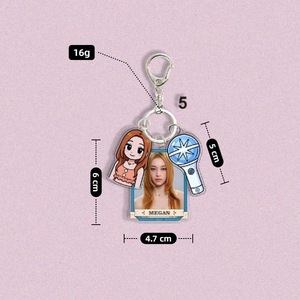 Llavero Acrílico del Grupo Kpop KATSEYE, Colgante de <span class=keywords><strong>MANON</strong></span>, Accesorio para Bolsa de MEGAN, Llavero de DANIELA - Product Image 3