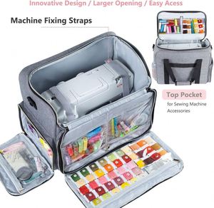 Étui de transport portable gratuit avec plusieurs poches de rangement pour une machine à coudre universelle, sac fourre-tout - Product Image 5