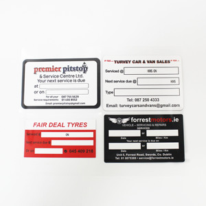 Pegatinas de pared y parabrisas de vinilo de doble cara personalizadas, recordatorio de fecha de mantenimiento de coche y pegatinas decorativas para coche - Product Image 3