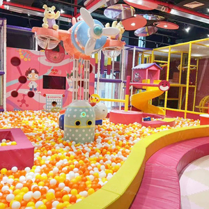 商業屋内城遊び場キッズアドベンチャーパークスライドボールプール付きCE認証カスタマイズ可能サイズ - Product Image 1