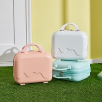 Valise étanche à fermeture éclair pour crème glacée, style frais, 14 pouces, pour femme, étui léger pour étudiante, mini trousse de maquillage, directement de l'usine