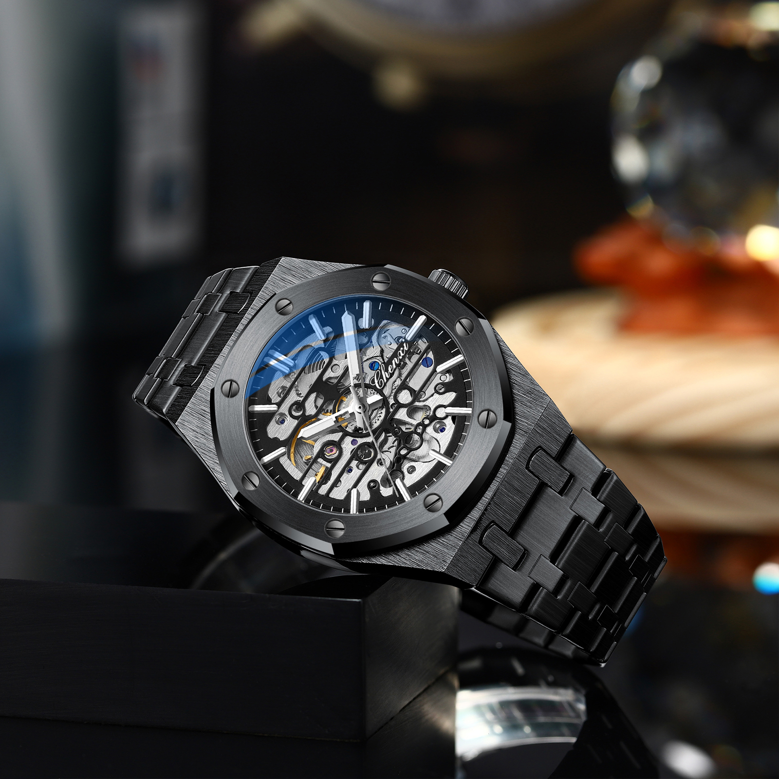 CHENXI 8848 Mens Automatic Watches Top Mechanical Tourbillon Sport