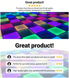 Vente en gros d'usine, sol de danse LED 3D, écran LED de sol de danse, ABS haute résolution pour salle de jeu immersive - Product Image 5