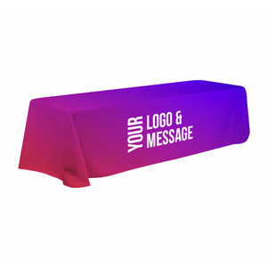 Funda de mesa de spandex con logotipo personalizado de alta calidad, pancarta publicitaria con impresión a color, tela para tabletas para eventos de ferias comerciales - Product Image 2