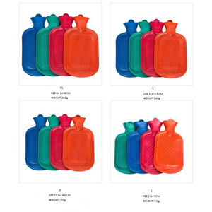 Dji — bouteille d'eau chaude en caoutchouc coloré 1000ml 2000ml, nouveau design, disponible avec un couvercle en peluche, pour boire de l'eau chaude, pour les échantillons - Product Image 2