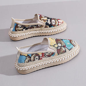 Sh11373a Toile Plate-forme Espadrilles Chaussures Femmes Espadrilles Casual Mocassins Chaussures - Product Image 2