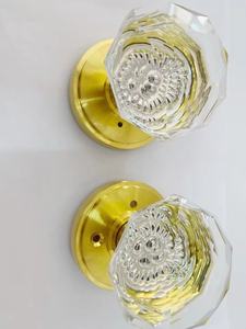 Luxury Durable Anti-Theft Polished <strong>Crystal</strong> Handle Key Operated High Quality <strong>Gold</strong> Spherical Silent Iron Door Lock - Product Image 5