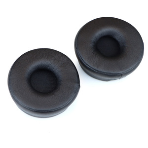 Coussinets d'oreille de remplacement en cuir protéiné respirant à réduction de bruit pour casques sans fil DECT Jabra Engage 55/65/75 - Product Image 1