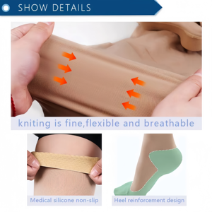 Collants de compression sans couture de haute qualité OEM pour femmes, <span class=keywords><strong>taille</strong></span> haute, <span class=keywords><strong>grande</strong></span> <span class=keywords><strong>taille</strong></span>, bas, collants - Product Image 4