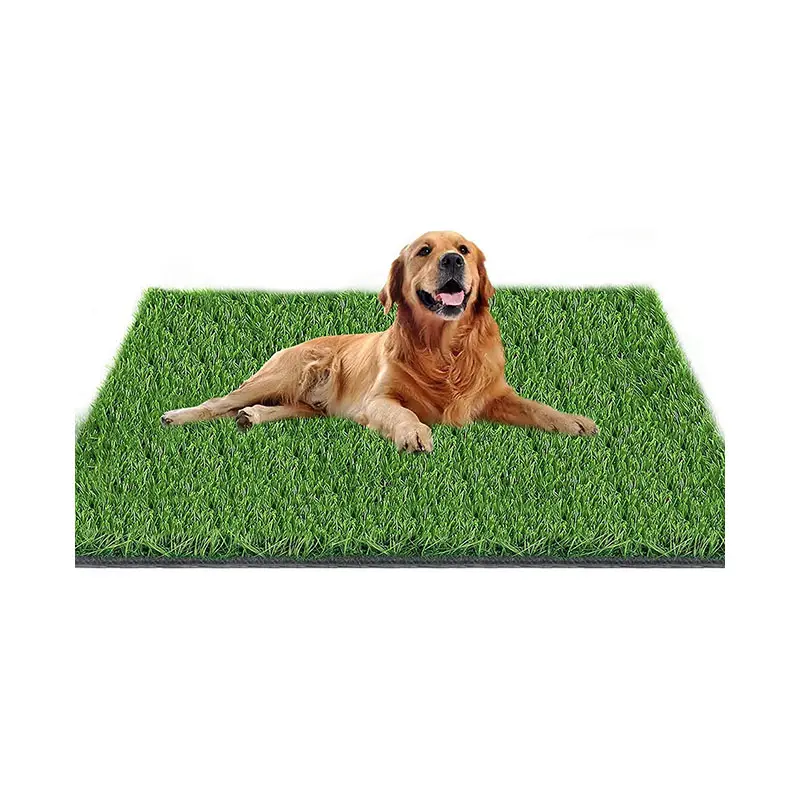 Tapis de gazon artificiel vert, tapis de gazon 3.2x6.5 pieds, gazon synthétique de luxe, gazon épais pour animaux de compagnie