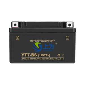 Batterie de moto Shangwei YT7-BS 12V 7Ah, plomb-acide scellé, pour moto de route - Product Image 2