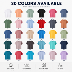 T-Shirt in Cotone con Etichetta Privata, <span class=keywords><strong>Blu</strong></span> Pastello e Rosa, Collo Tondo, per Etichette Personalizzate e Abbigliamento all'Ingrosso - Product Image 6
