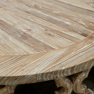 Mesa de Centro Hoolnn HL230 de Madera de Olmo Sólido Reciclada, Estilo Vintage Francés, Hecha a Mano, Ecológica y Duradera, para Sala de Estar - Product Image 2