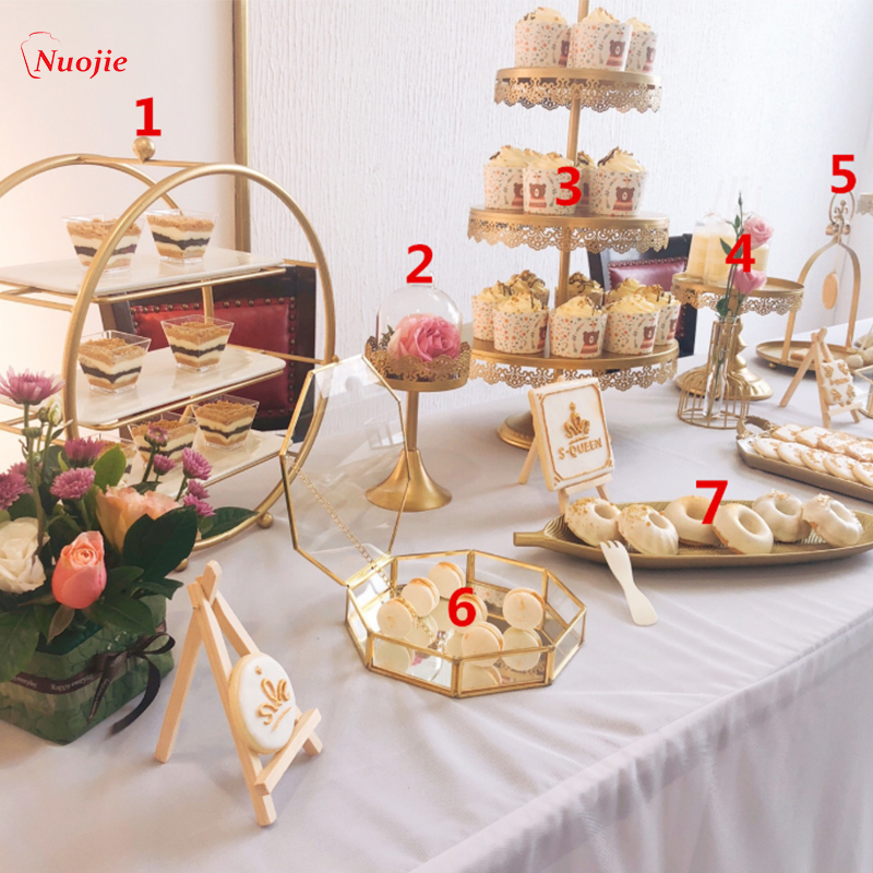 Металлический кованый десертный стол в европейском стиле для свадьбы, банкета, вечеринки, многоярусная подставка для торта, ресторана, отеля, десертная подставка/