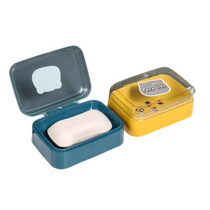 Boîte en papier d'emballage de savon Cube personnalisé en relief pour articles ménagers filtrant et séchant l'eau petites boîtes à savon en bois de bambou - Product Image 1