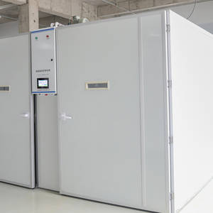 Incubateur d'œufs de poulet de type tunnel industriel pour 38400 œufs avec moteur à économie d'énergie ECM et contrôle PLC à écran tactile - Product Image 4