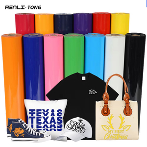 Vinilo Textil Termotransferible PVC Brillante Adhesivo para Camisetas DIY, Rollo de Vinilo HTV de Venta Caliente, Fácil de Cortar y Despegar, Precio Mayorista - Product Image 1