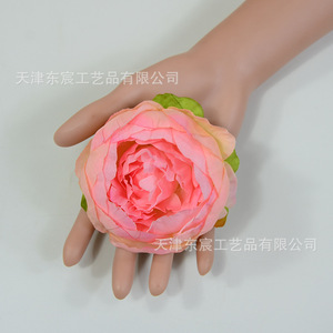 Dongchen Crafts <b>Artificial</b> Round <b>Peony</b> Flowers Silk Handmade Wedding Decorations - Product Image 2