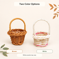 Panier miniature tressé en plastique fait main, jouet à mâcher pour oiseaux et perroquets, jouet suspendu pour la recherche de nourriture en cage, pour calops et petits oiseaux, vente en gros