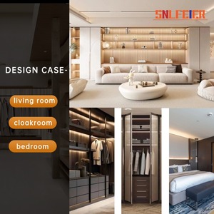 Îlot de <span class=keywords><strong>Dressing</strong></span> de Style Français avec Éclairage LED, Coiffeuse <span class=keywords><strong>en</strong></span> Acier Inoxydable avec Tiroirs à Bijoux, Vestiaire de Luxe - Product Image 5