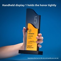 Trofeos de Cristal Personalizados de Alta Gama, Medallas Elegantes para Premios, Competiciones, Placas Corporativas Grabadas para Aniversarios, Impresas a Color