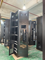 Armoire de distribution d'alimentation CA extérieure personnalisée, rack de serveur de centre de données commercial noir, coffret de distribution d'alimentation industriel