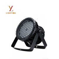 Projecteur LED PAR 54x3W RGBW multicolore à intensité variable, étanche IP65, DMX, pour éclairage de scène