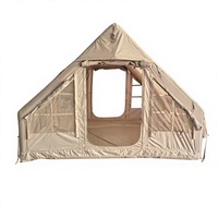 Tente gonflable automatique portable en tissu Oxford résistante aux intempéries, grande capacité, pour les voyages en famille en plein air
