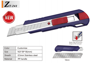 Cuchillo Multiusos de Oficina Meida Pastel, Cuchilla de Plástico Colorida para Manualidades Escolares, Cortador de Papel, Venta al Por Mayor de Fábrica - Product Image 4