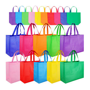 Sac à provisions en tissu non tissé réutilisable écologique personnalisé fourre-tout <span class=keywords><strong>d</strong></span>'épicerie recyclable avec logo imprimé - Product Image 2
