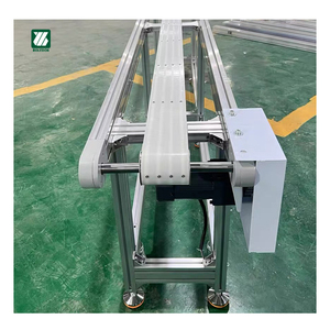 Küçük konveyör tasarım sanayi tipi bant konveyör Pvc yeşil ambalaj şişe gıda endüstrisi için konveyör bant makinesi - Product Image 2