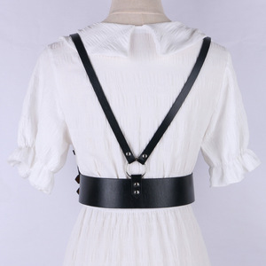 Ceinture sexy personnalisée en cuir souple avec boucle en alliage, style esthétique streetwear, clubwear, cosplay, gothique, détachable, pour festival, chambre et soirée - Product Image 3