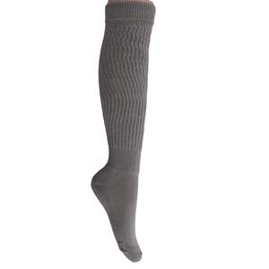 DB Chaussettes extra longues pour femmes, en coton gris, tricotées pour l'hiver, taille unique, convient aux pointures 5 à 10 - Product Image 3