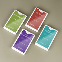 Vente Flash : Flacons Vaporisateurs de 20 ml en Plastique en Forme de Carte de Crédit – Vaporisateur de Parfum de Poche Blanc, Noir, Transparent