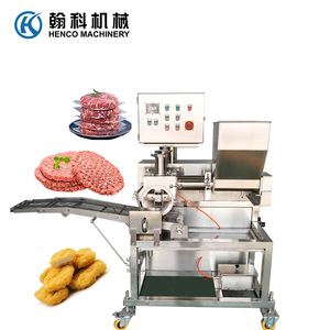 100-1000 kg/h Automático Carne Pescado Patata Hamburguesa Pollo Nugget Patty Forming Making Machine - Product Image 1