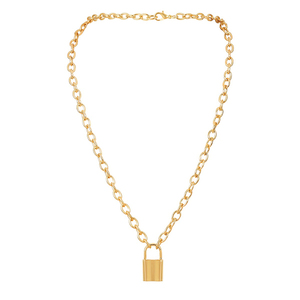 Trendz <span class=keywords><strong>Tendance</strong></span> et Vintage <span class=keywords><strong>Pull</strong></span> Collier Avec Pendentif Serrure - Product Image 1
