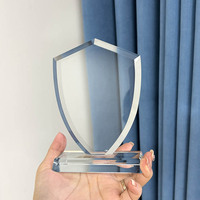 Plaque de trophée en cristal vierge Blank Shield MH-LJ0921