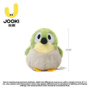 Adorable <span class=keywords><strong>petit</strong></span> oiseau en peluche vert foncé à yeux blancs en polyester, coussin câlin pour dormir, <span class=keywords><strong>petit</strong></span> cadeau pour filles - Product Image 4