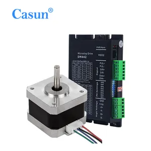 Casun motor de passo nema, venda quente, motor de passo nema 23 57bygh 23hs para cnc kit de motor de passo com ce resistente dm556 driver de motor