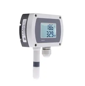 Transmissor de temperatura e umidade para instalação em esteira, com display LCD digital RS485, sensor de temperatura e umidade para estufa