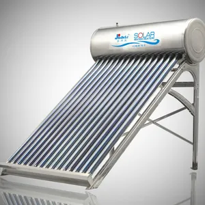 JIADELE Professional Manufacture 150L To 500L Calentadores Solares Rooftop Stainless Steel Non Pressure Solar Water Heater