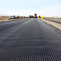 50kn/80kn/110kn géogrille en fibre de verre revêtue d'asphalte pour projet de protection des pentes Renfort de mur de retenue