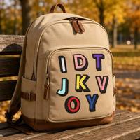 YONGZHU Designer Vente en gros Personnalisation en gros Patchs brodés 3D lettres A-Z autocollants pour uniformes, pulls, sacs à dos, articles de sport
