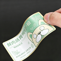 Autocollants personnalisés Jinyu avec logo de marque, feuilles d'étiquettes dorées, vente en gros, étiquettes imperméables, impression personnalisée d'étiquettes pour aliments pour animaux de compagnie